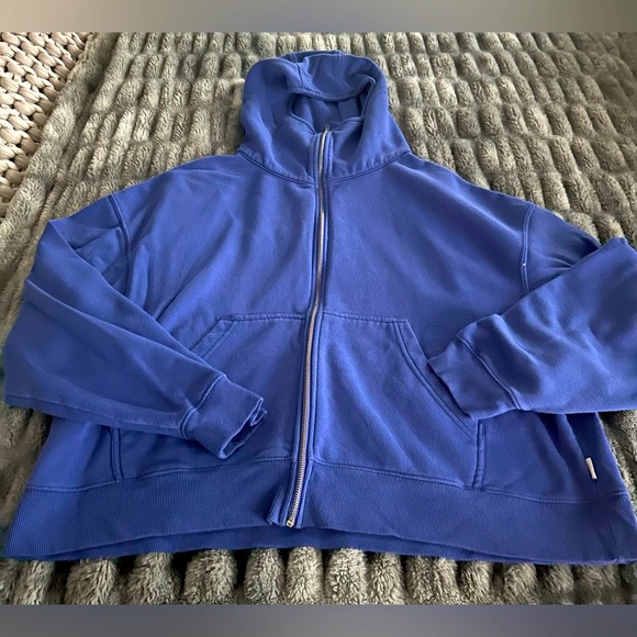 Blue Zip-Up Hoodie standard cloth - Picture 1 of 5